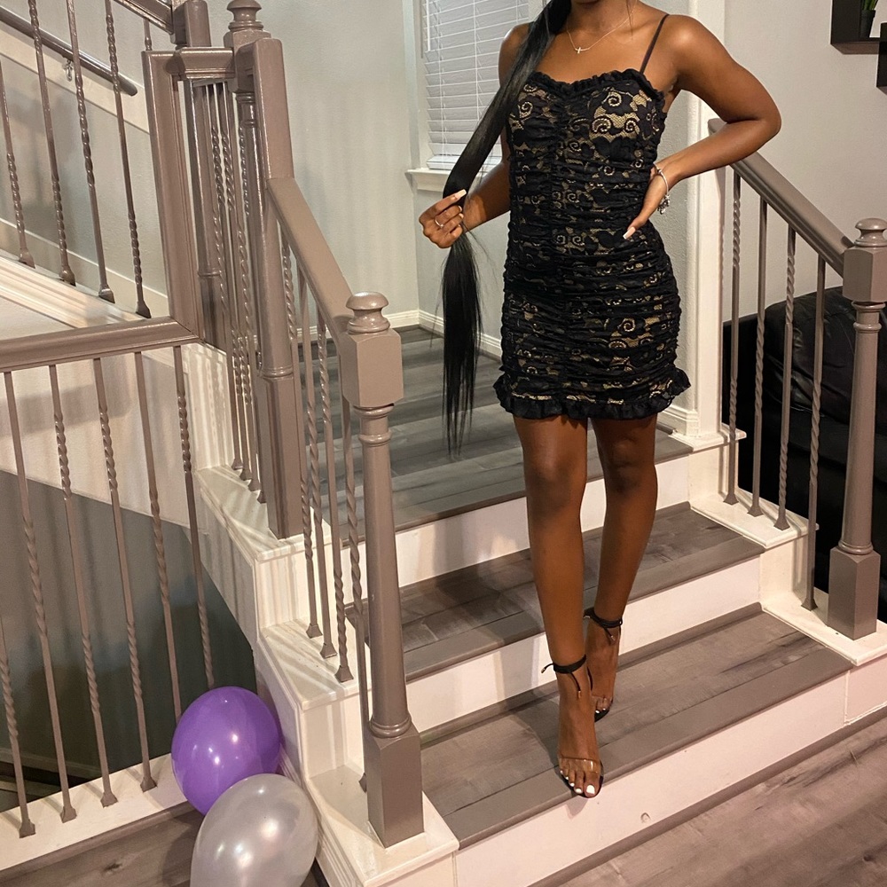 Black Lace Dress Charolette Russe